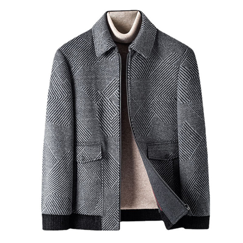 Stylish men's wool coat