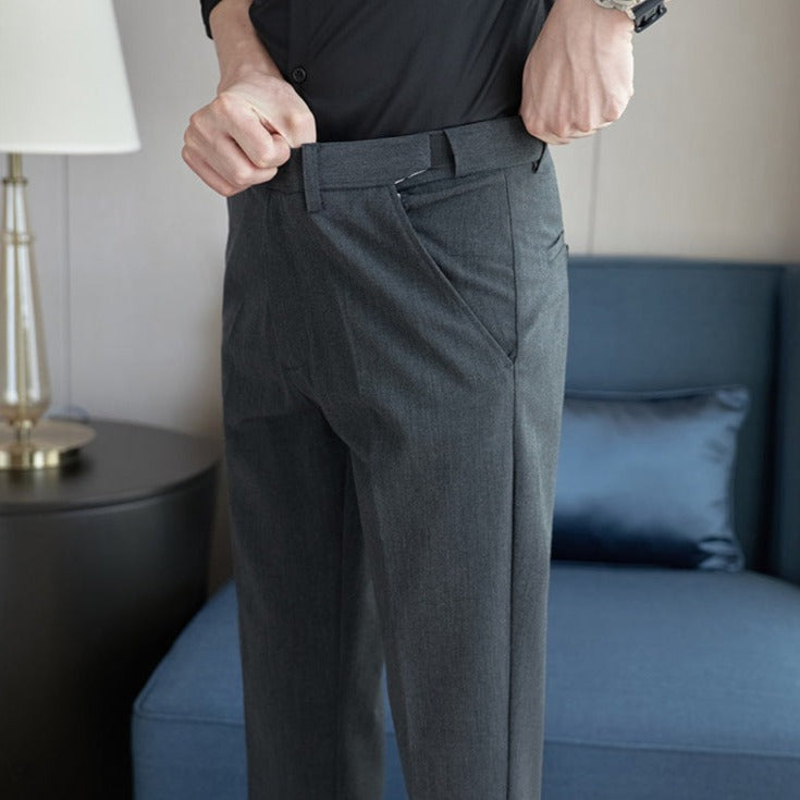 Luxury Men's Trousers with Elastic Waist