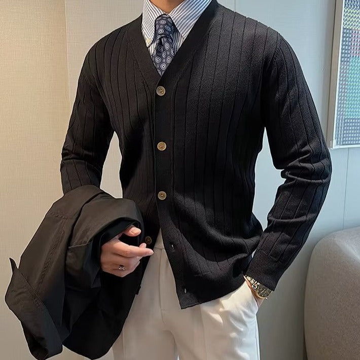 Men's knitted cardigan