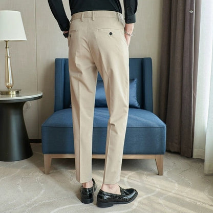 Luxury Men's Trousers with Elastic Waist