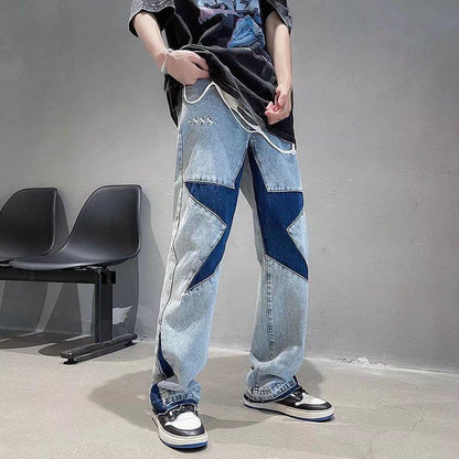 Fashionable Vintage Denim Trousers