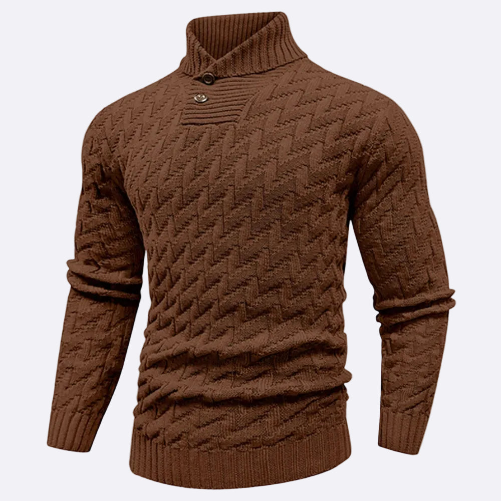 Men's Pullover with Shawl Collar