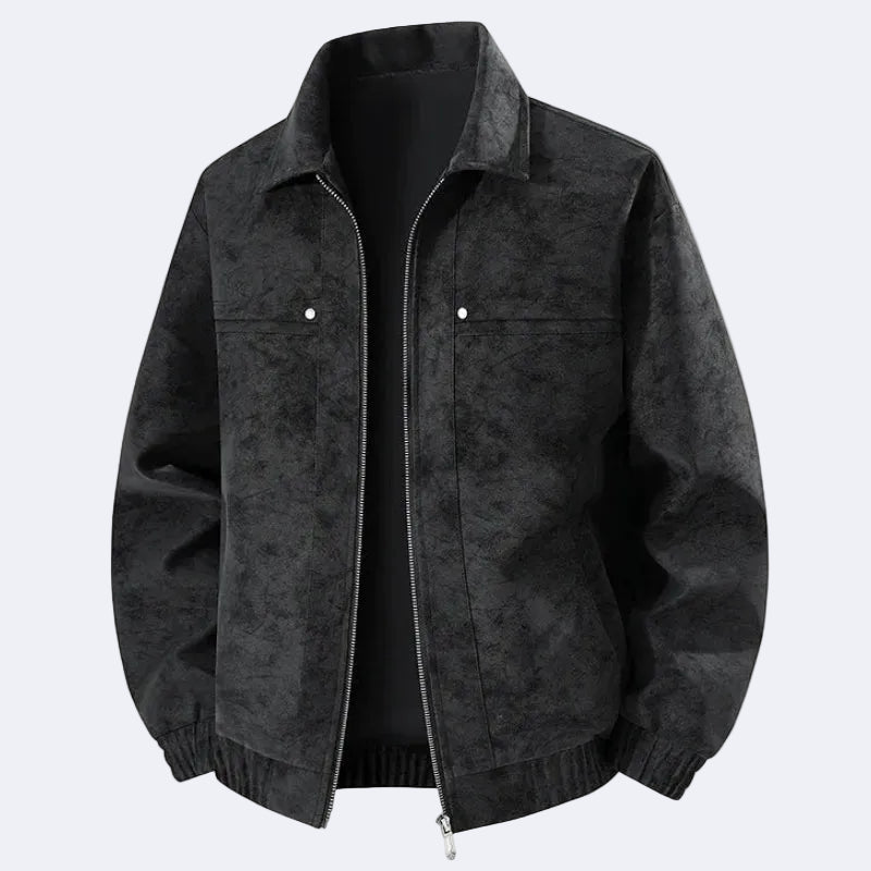 Stylish men's suede jacket