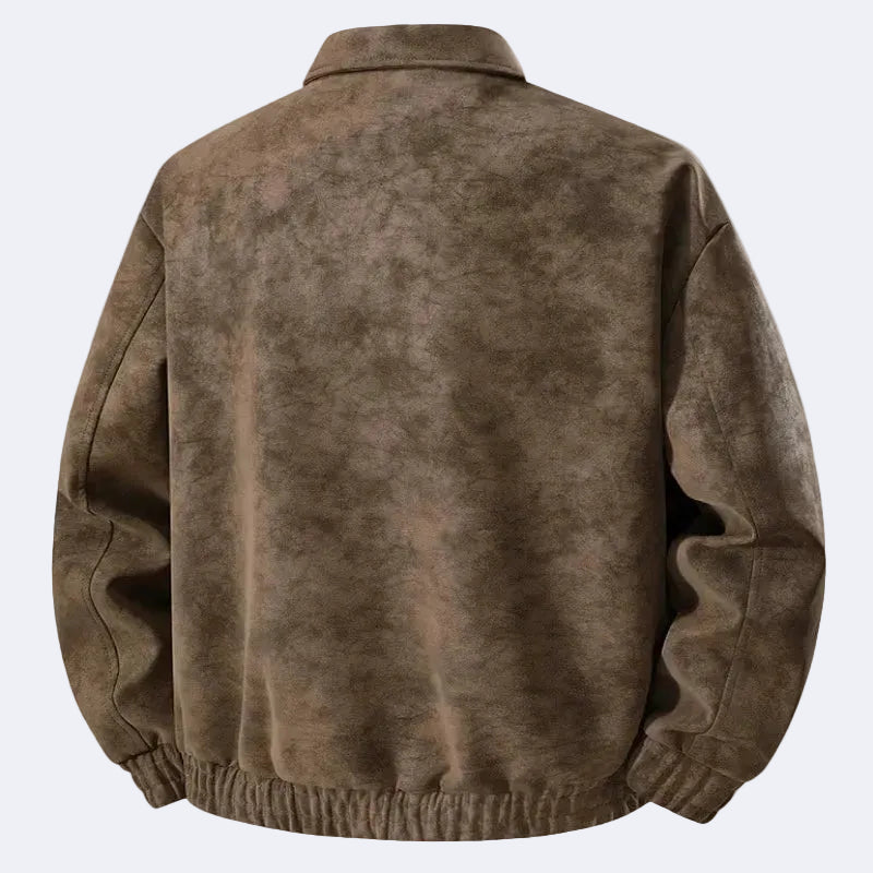 Stylish men's suede jacket