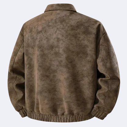 Stylish men's suede jacket