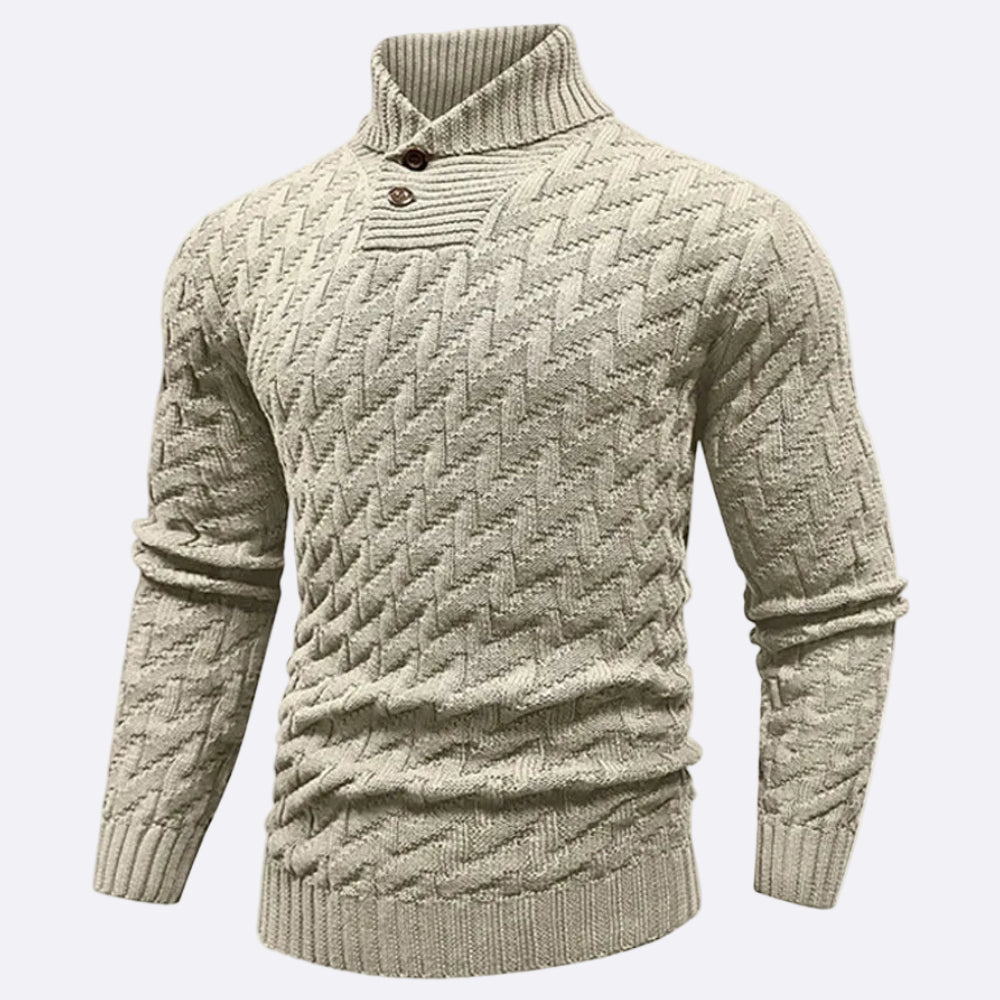 Men's Pullover with Shawl Collar
