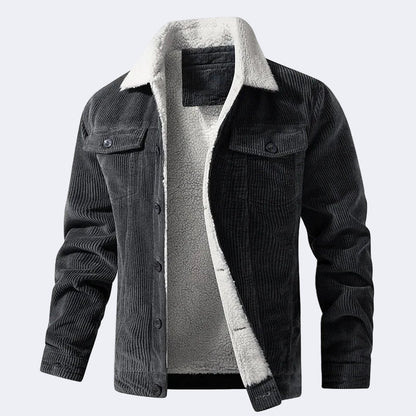 Cotton insulated corduroy jacket