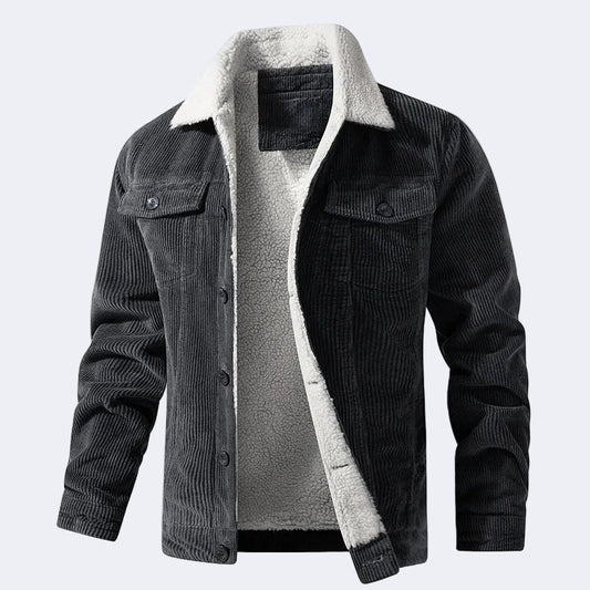 Cotton insulated corduroy jacket