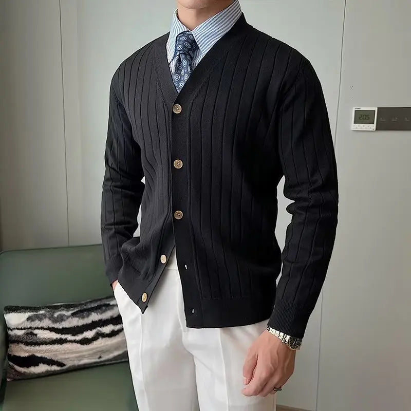 Men's knitted cardigan