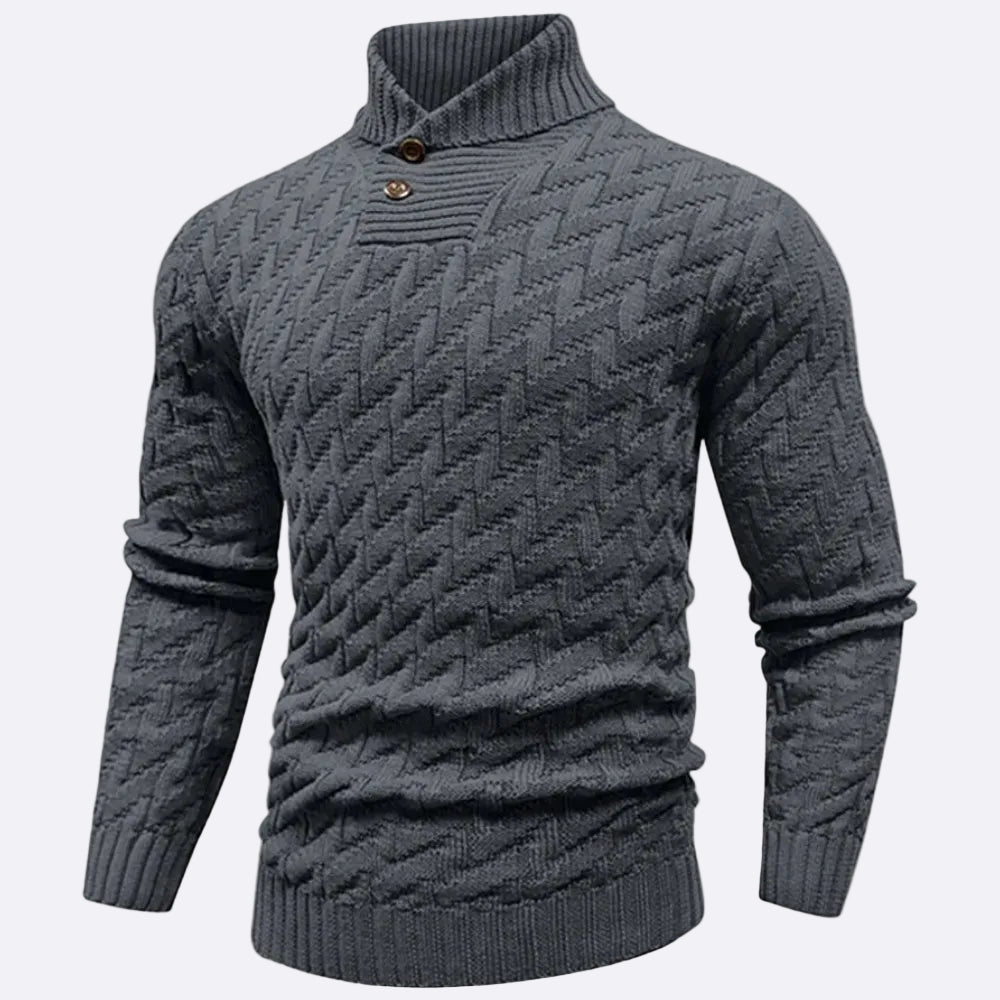 Men's Pullover with Shawl Collar