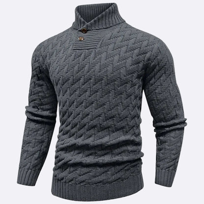 Men's Pullover with Shawl Collar