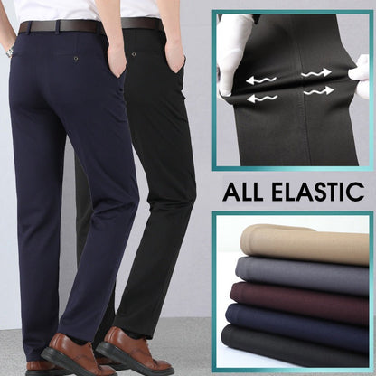 Classic men's trousers with high elasticity