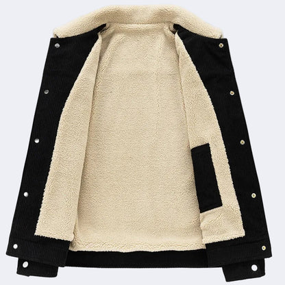 Men's insulated corduroy jacket