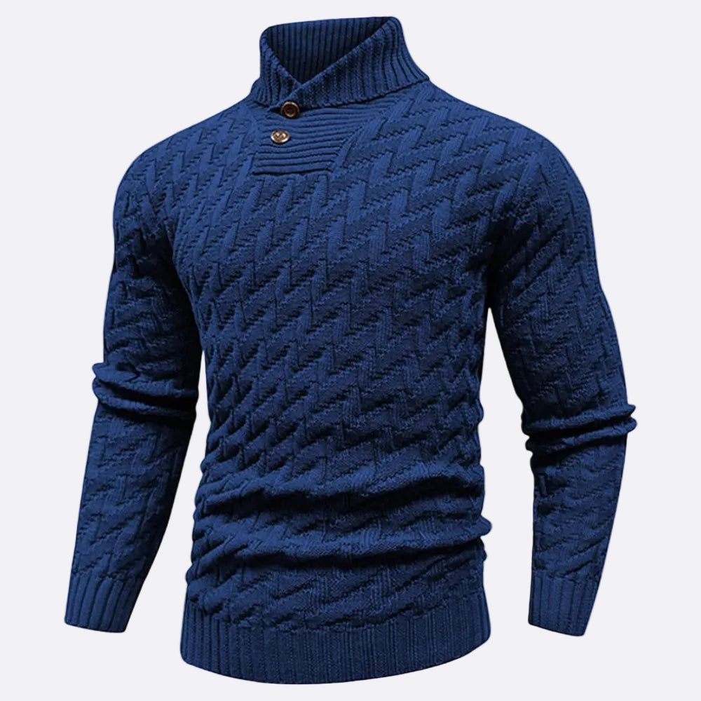 Men's Pullover with Shawl Collar