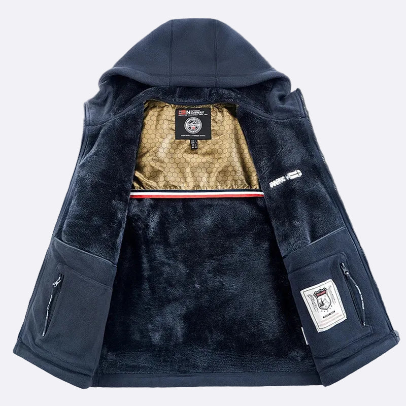 Men's Fleece Jacket with Hood