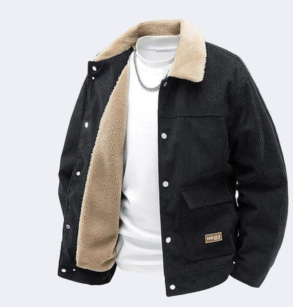 Men's insulated corduroy jacket