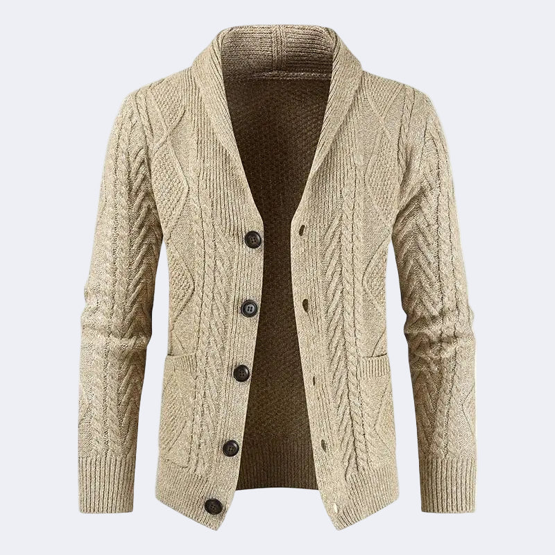 Fashionable men's cardigan
