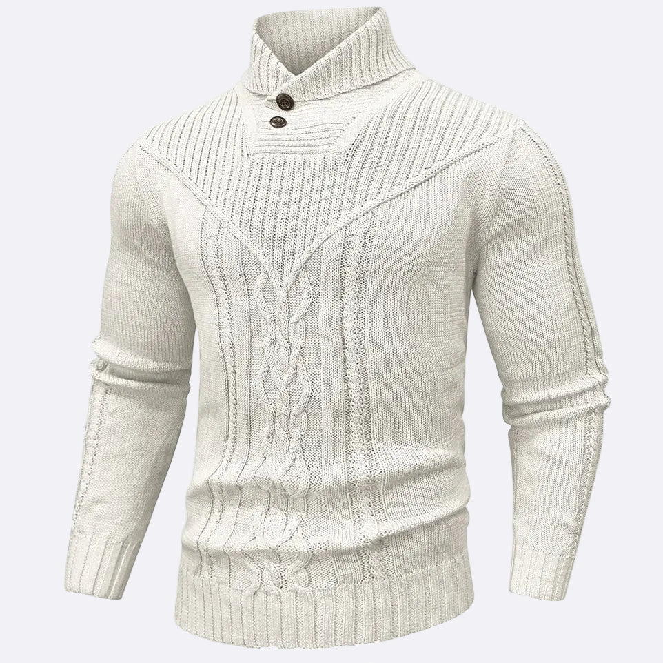 Men's Pullover with Shawl Collar
