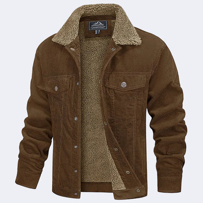 Men's insulated corduroy jacket