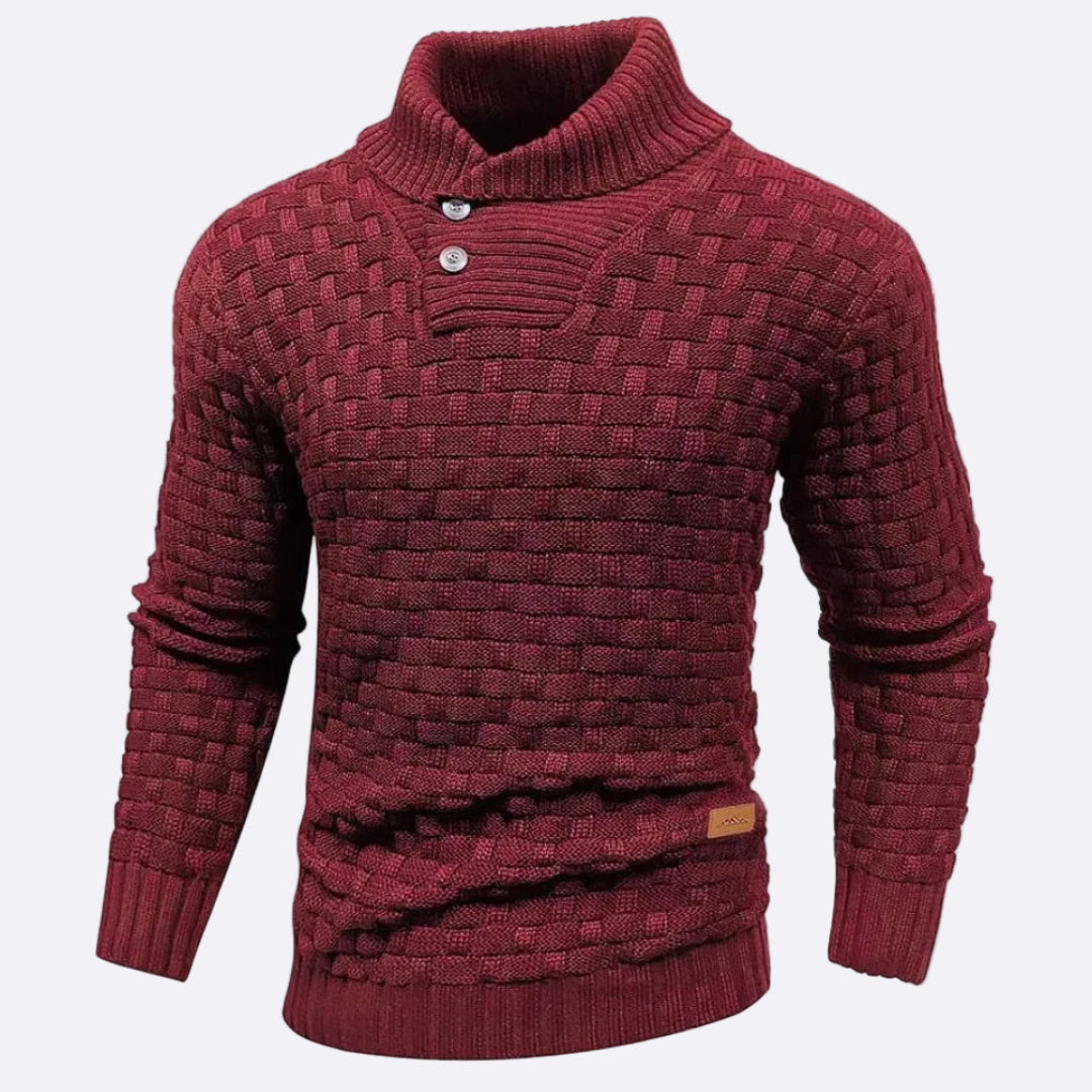 Men's Pullover with Shawl Collar