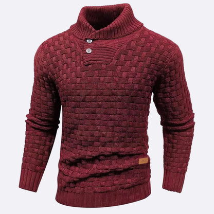 Men's Pullover with Shawl Collar