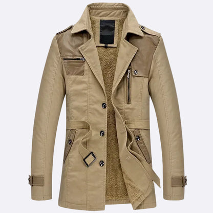 Men's insulated trench Coat