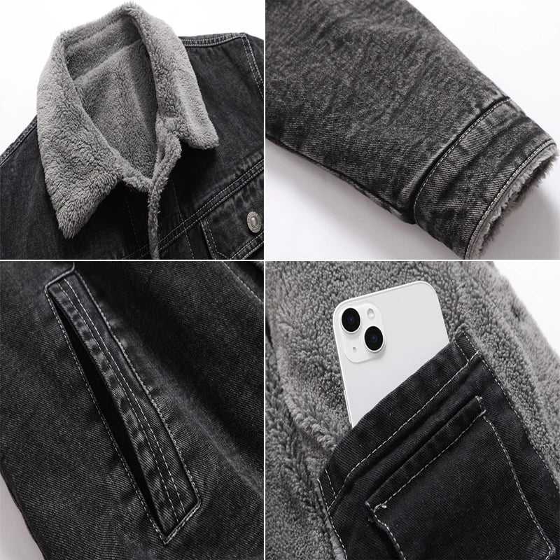 Insulated Men's Denim Jacket