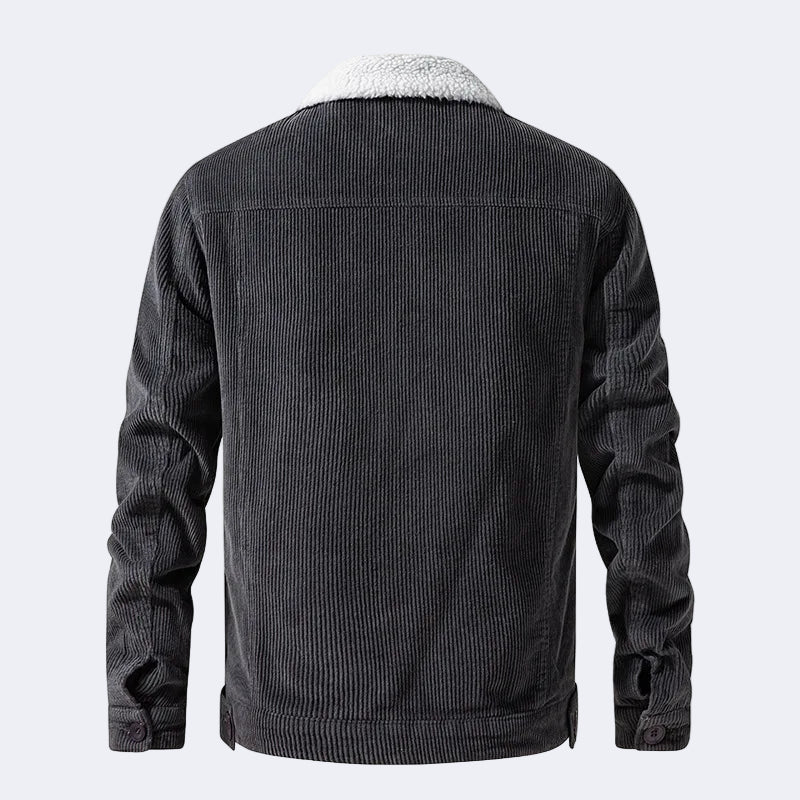 Cotton insulated corduroy jacket