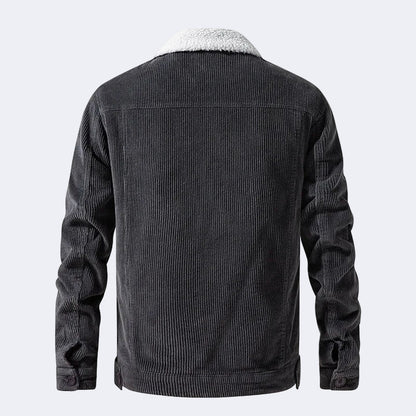 Cotton insulated corduroy jacket