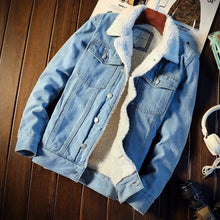 Load image into Gallery viewer, Stylish insulated denim jacket
