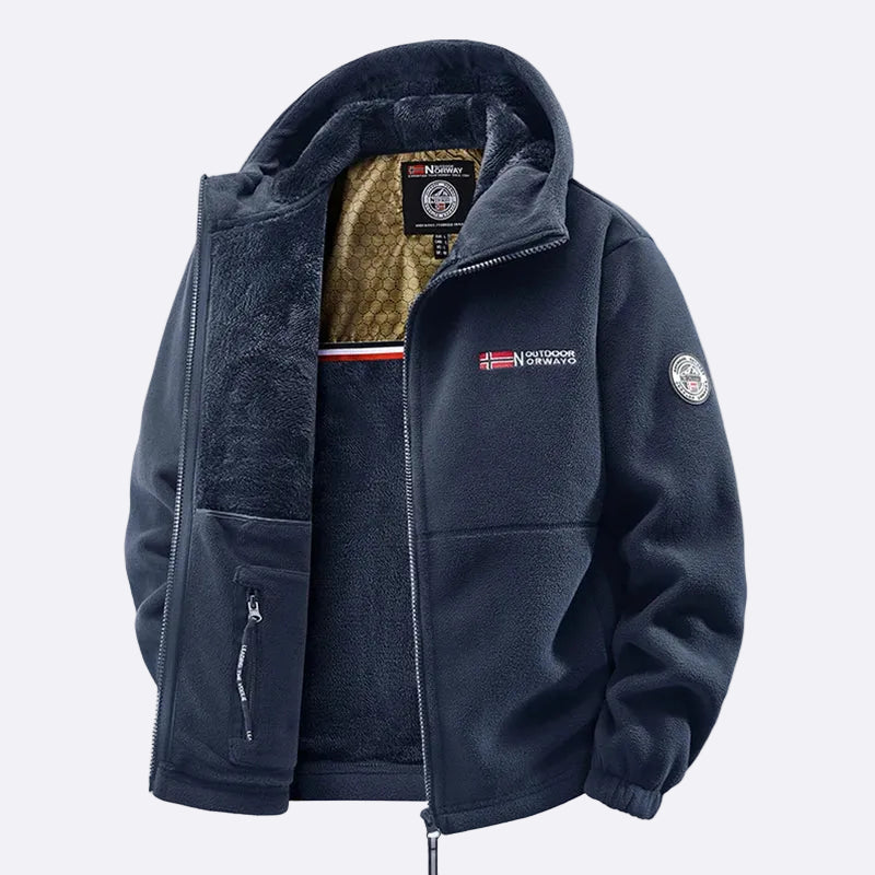 Men's Fleece Jacket with Hood