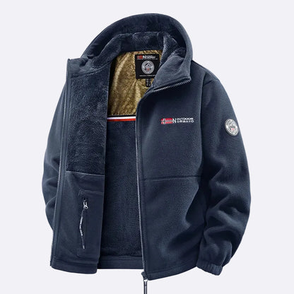 Men's Fleece Jacket with Hood