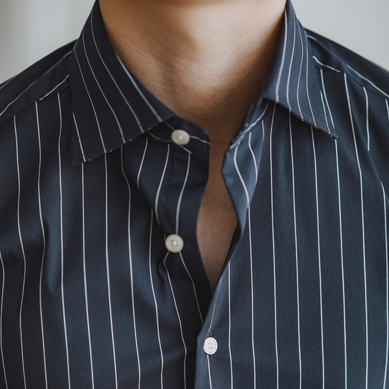 Business shirt with turn-down collar