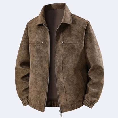 Stylish men's suede jacket