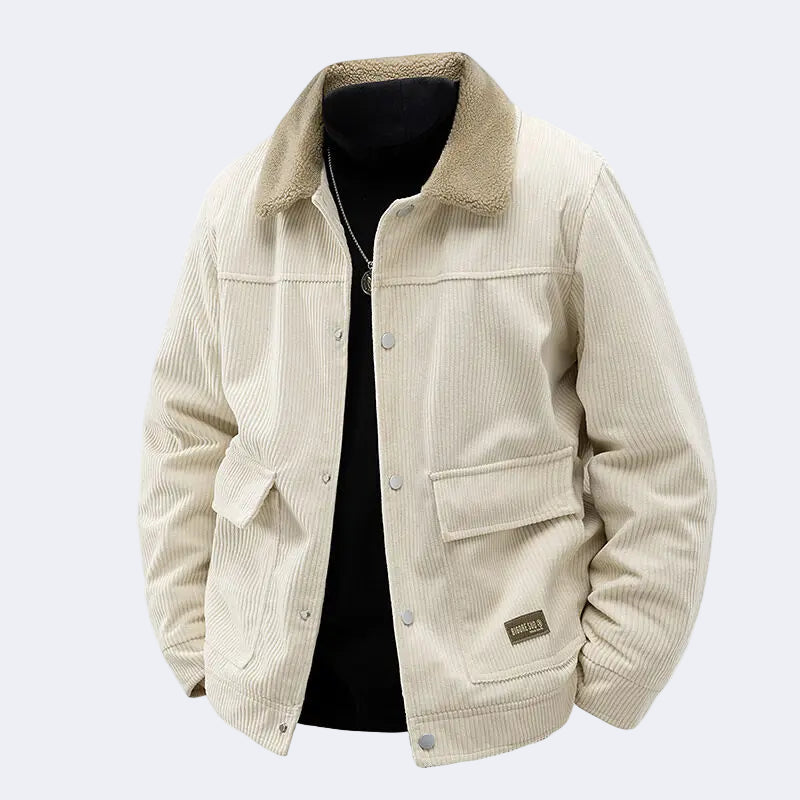 Men's insulated corduroy jacket