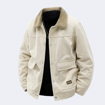 Men's insulated corduroy jacket