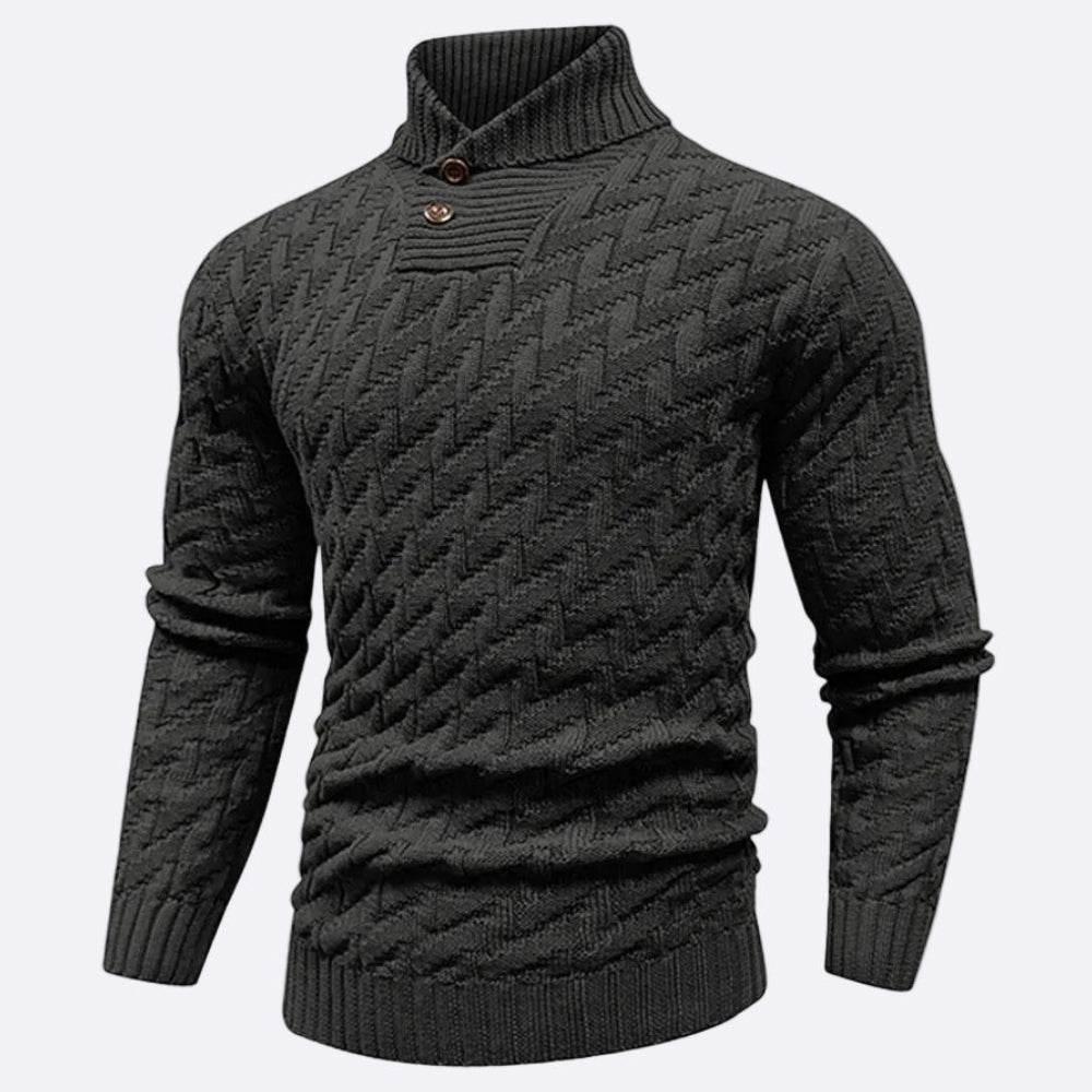 Men's Pullover with Shawl Collar
