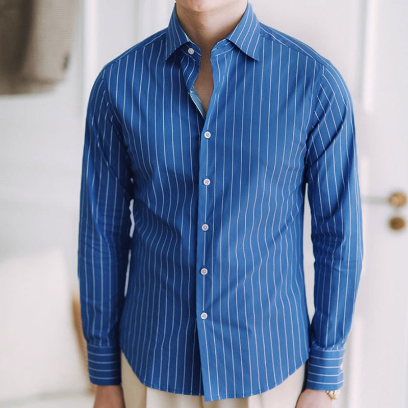 Business shirt with turn-down collar