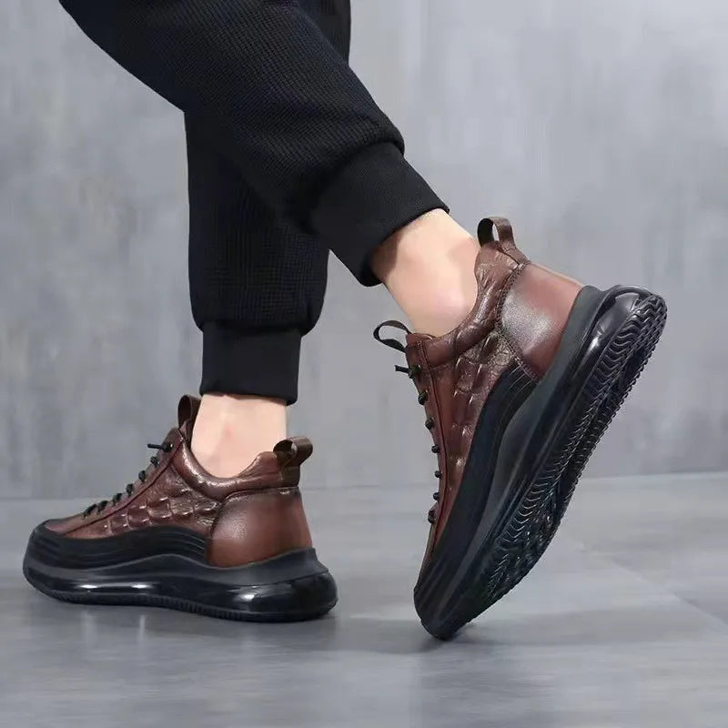 Stylish high-soled sneakers