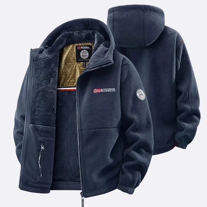 Men's Fleece Jacket with Hood
