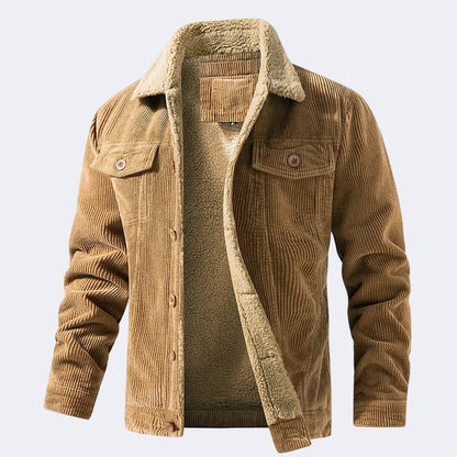Cotton insulated corduroy jacket