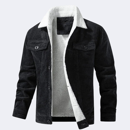 Cotton insulated corduroy jacket