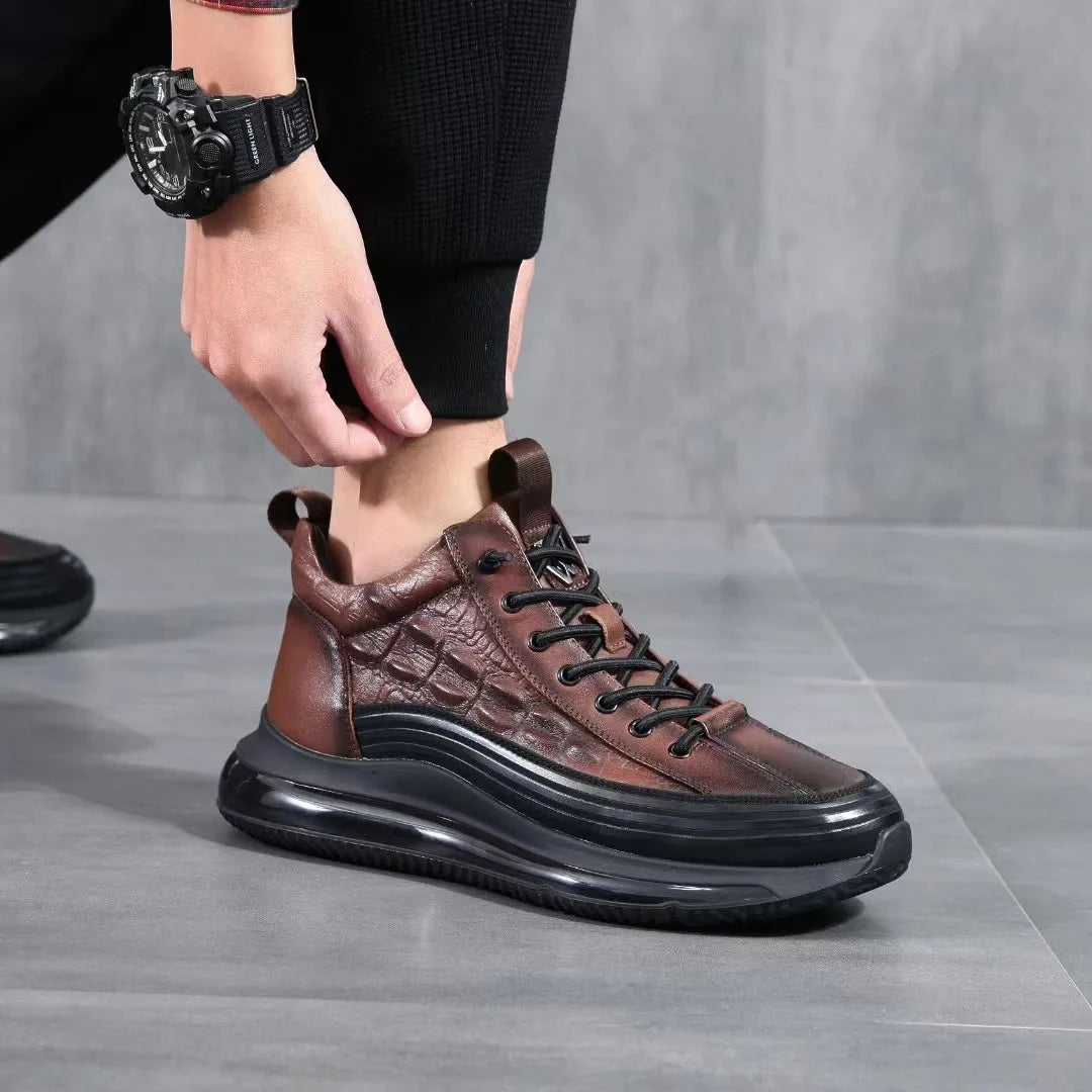 Stylish high-soled sneakers