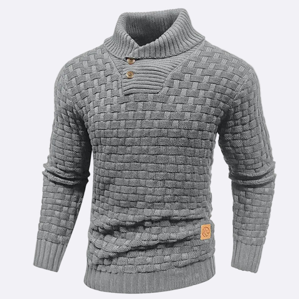 Men's Pullover with Shawl Collar