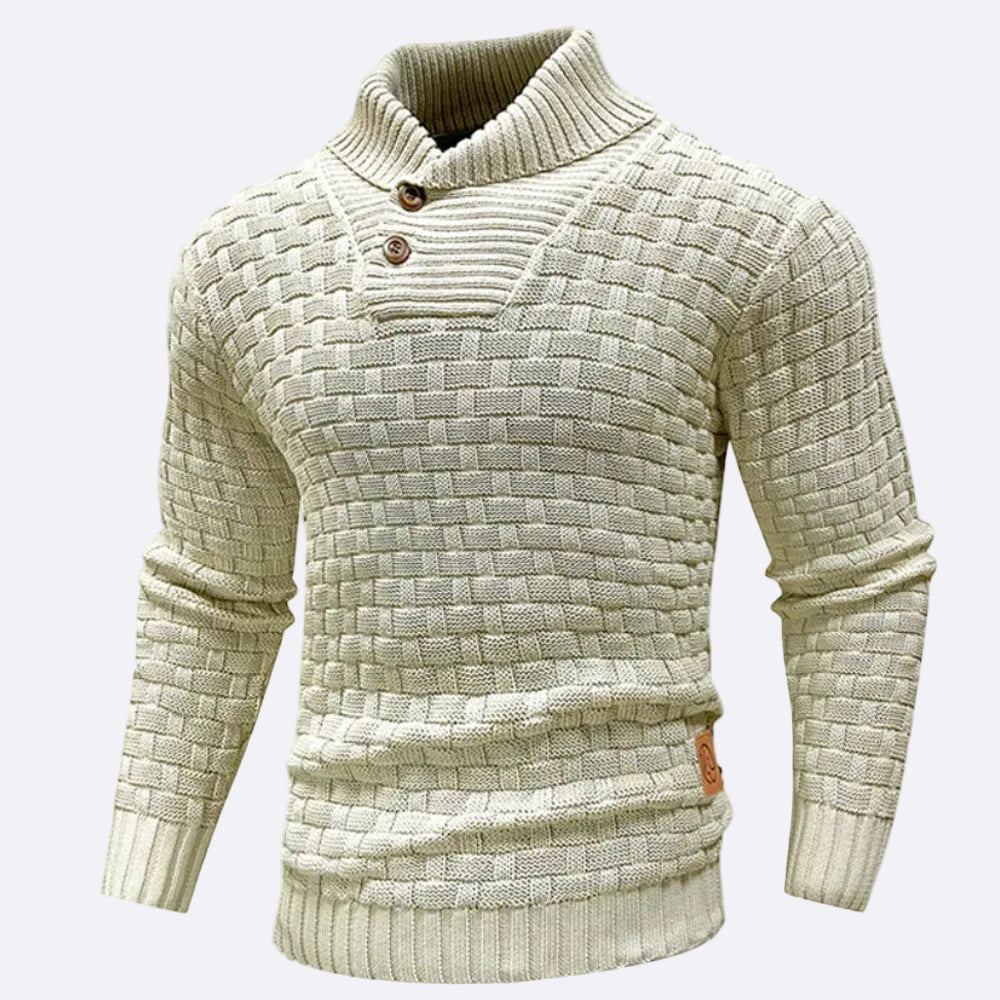Men's Pullover with Shawl Collar