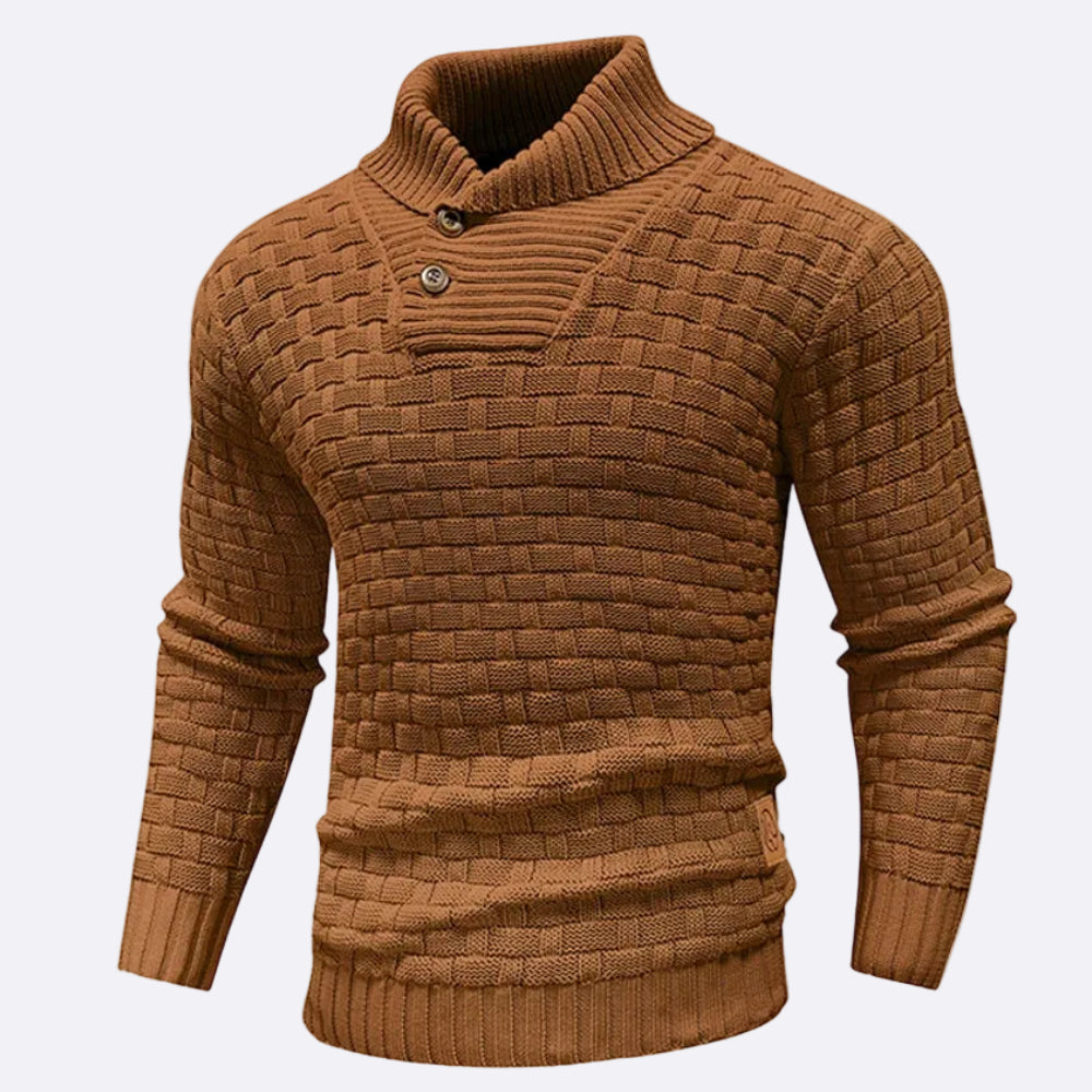 Men's Pullover with Shawl Collar