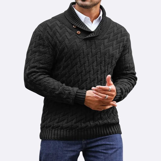 Men's Pullover with Shawl Collar