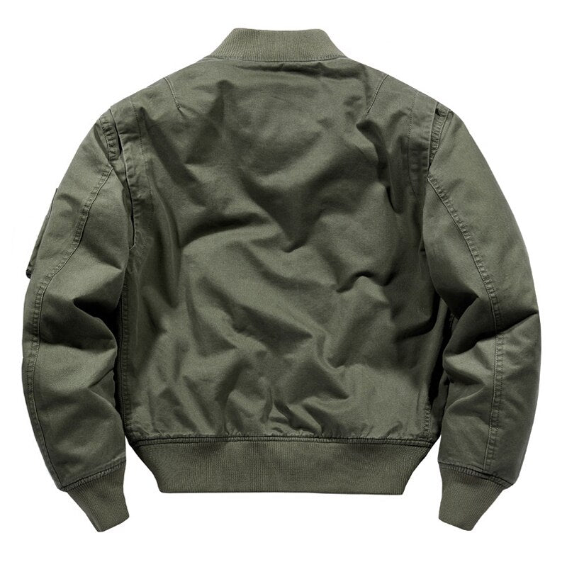 Men's bomber jacket in military style