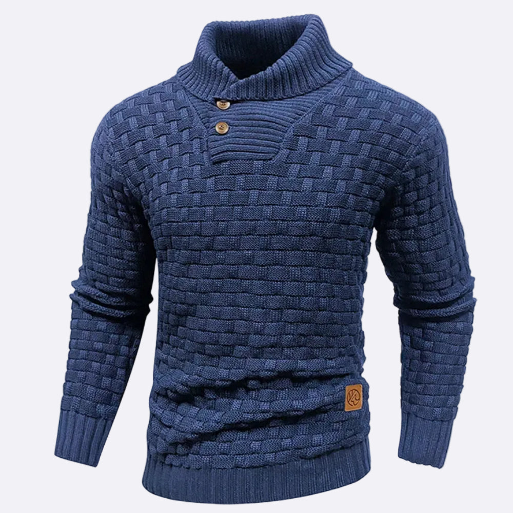 Men's Pullover with Shawl Collar