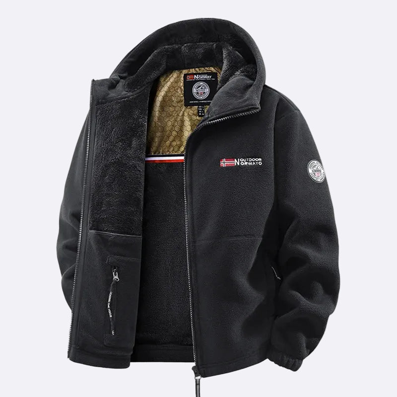 Men's Fleece Jacket with Hood